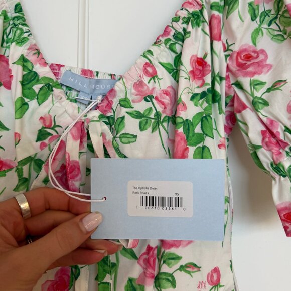 Hill House Ophelia Dress - Pink Roses - Picture 5 of 5